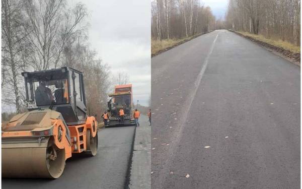 В Унечском районе Брянской области в 2023 году отремонтировали ряд автодорог