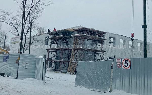 Пристройка к ДШИ № 10 в Брянске ведётся опережающими темпами