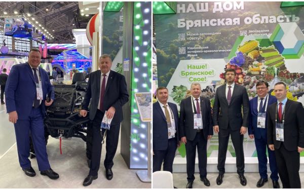 Делегация Министерства строительства и ЖКХ посетила экспозицию Брянской области на выставке «Россия»