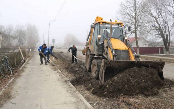 В Комаричском районе Брянщины приступили к благоустройству улиц
