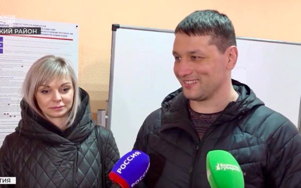 Брянский чемпион Артём Осипенко проголосовал на выборах президента России