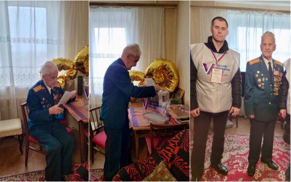 В Брянской области проголосовал участник Великой Отечественной войны Борис Васильевич Шапошников