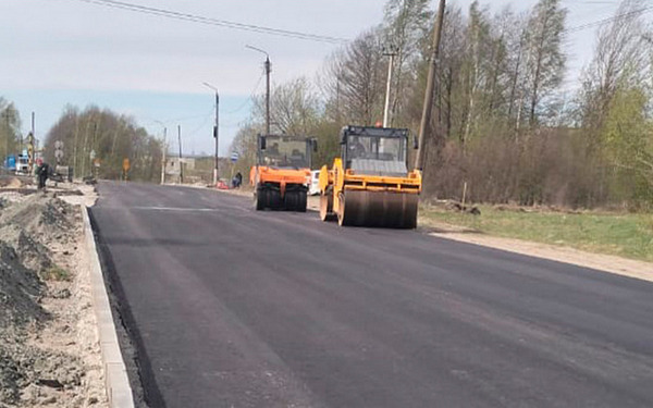 Продолжается  ремонт улицы Кирпичной в Володарском районе Брянска
