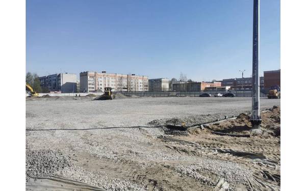 В Фокино продолжается ремонт стадиона «Триумф»