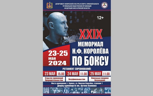 В Брянске состоится 29-й Мемориал Николая Королёва по боксу