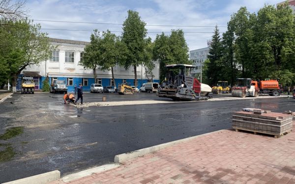 В Советском районе Брянска в рамках реализации нацпроекта ремонтируются дороги