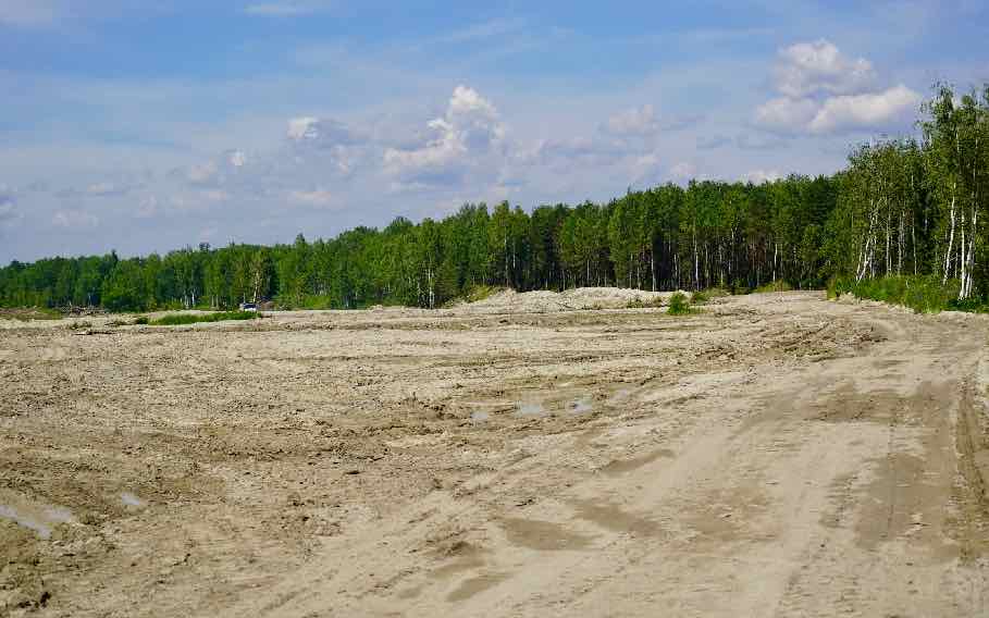 В пригородном посёлке Большое Полпино ведётся строительство полигона ТКО