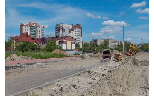 В Брянске продолжается строительство улицы Ильи Иванова