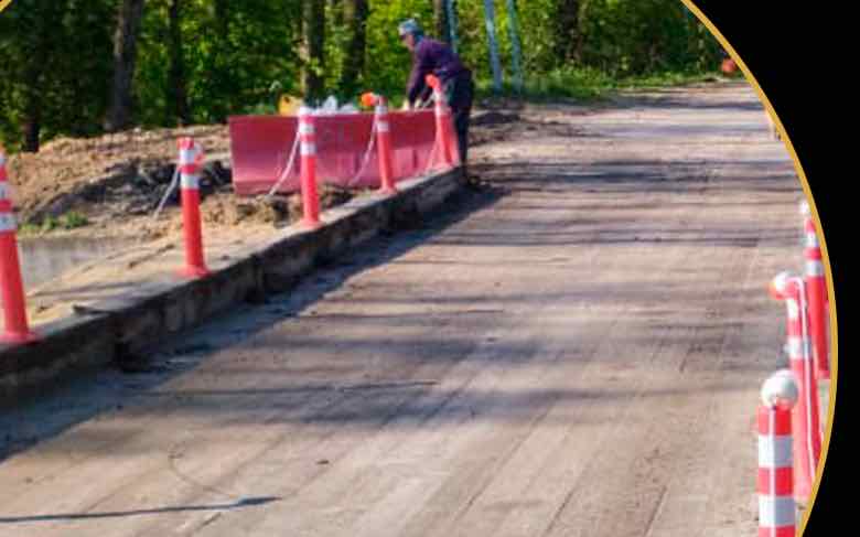 В Навлинском районе Брянщины ремонтируют мост через реку Крапивна