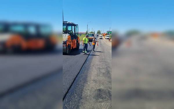 Продолжается капремонт участка в Брянском районе на автодороге Бордовичи-Отрадное