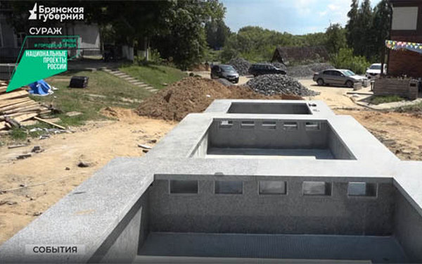 В Сураже продолжают благоустраивать общественные территории