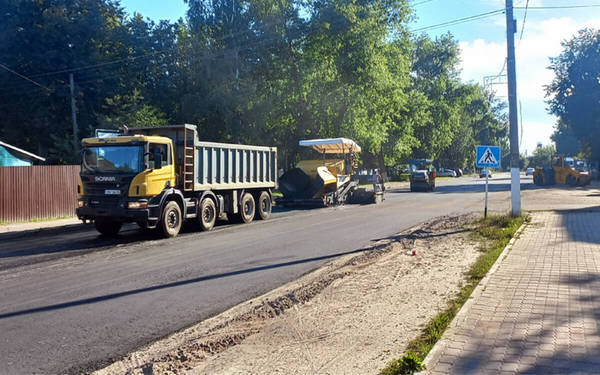 В районах Брянской области продолжается ремонт улиц