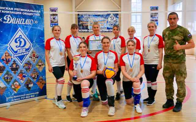 Женская команда Росгвардии стала лучшей в чемпионате «Динамо» по волейболу в Брянске