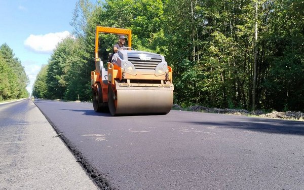 Продолжается капремонт участка автодороги Брянск-Дятьково-граница Калужской области