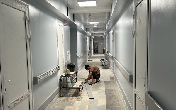 В хирургическом корпусе Брянской областной больницы заканчивается капремонт