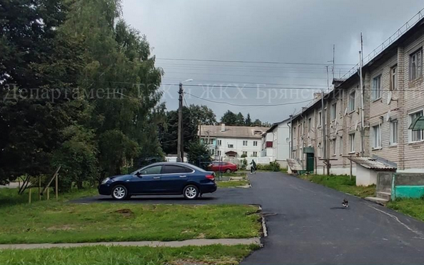 В посёлке Рогнедино на Брянщине благоустроили двор