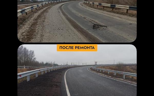 По нацпроекту в Брянском районе в текущем году отремонтировали участок автодороги