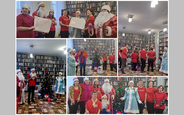 Брянская детвора встретилась в библиотеке с Дедом Морозом