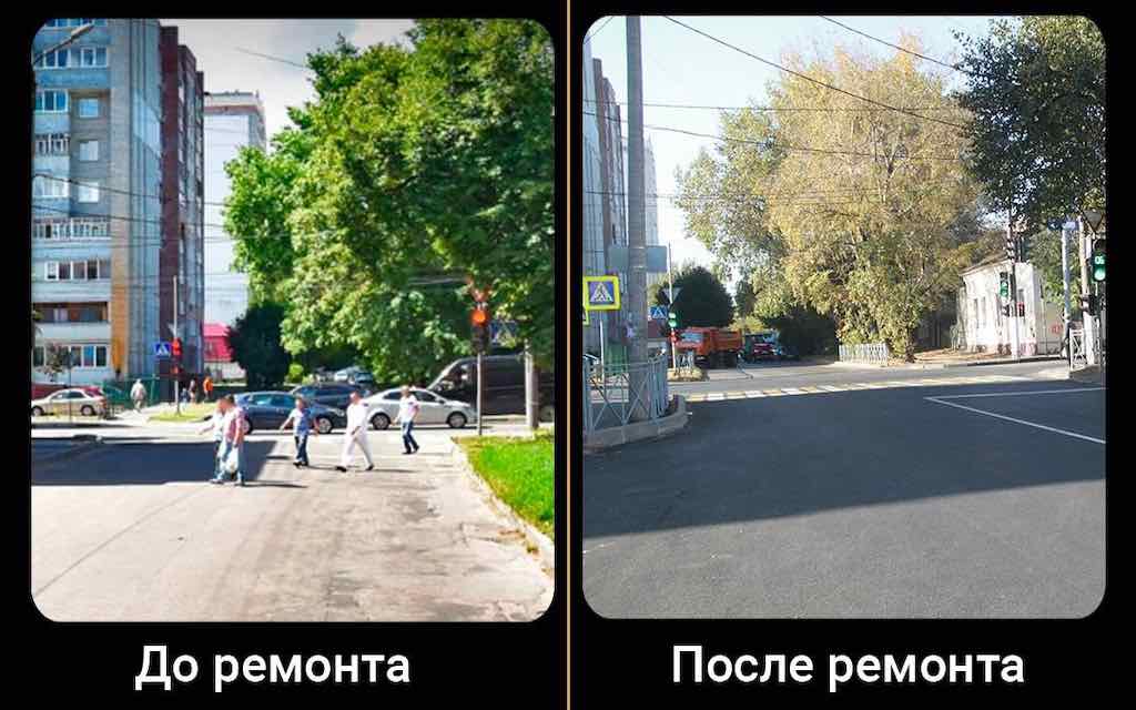 В Брянске капитально отремонтировали участок автодороги по улице Луначарского