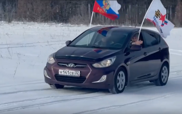 В преддверии Дня защитника Отечества в Брянске состоялся прошёл автопробег