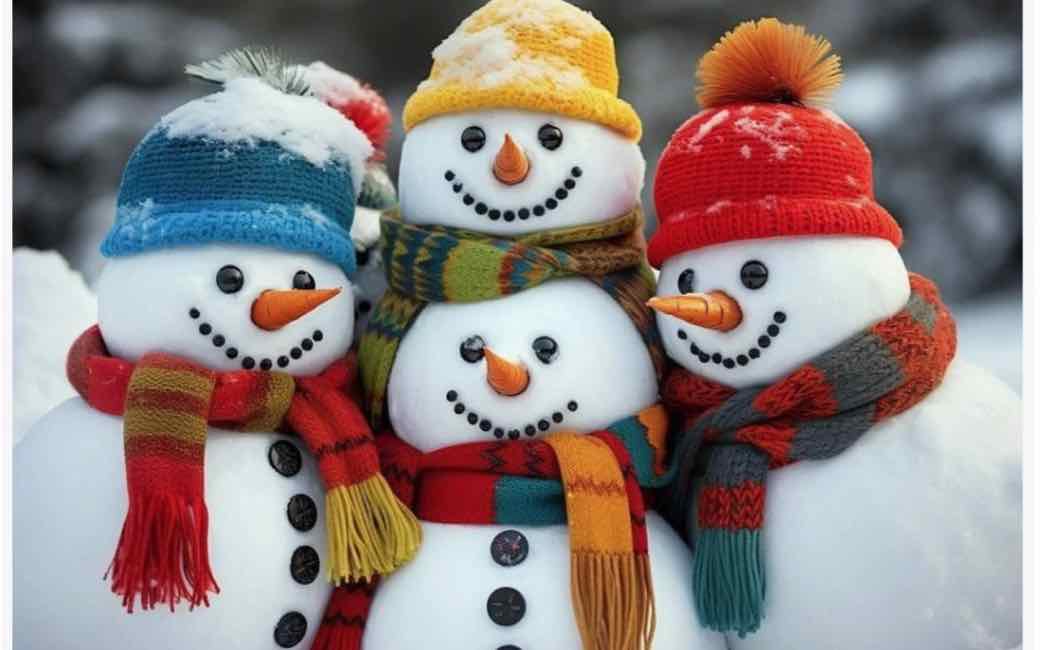 Весёлый снеговик