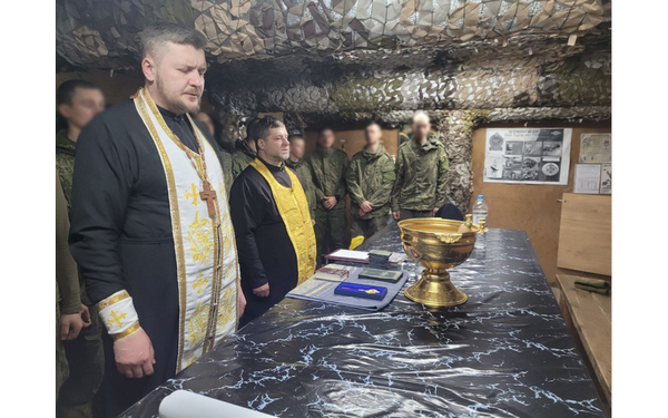 Бойцов СВО в брянском приграничье посетили священнослужители