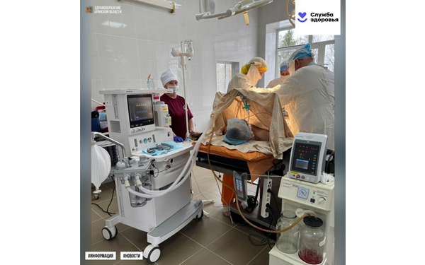 По нацпроекту Дубровская ЦРБ получила современный наркозный аппарат