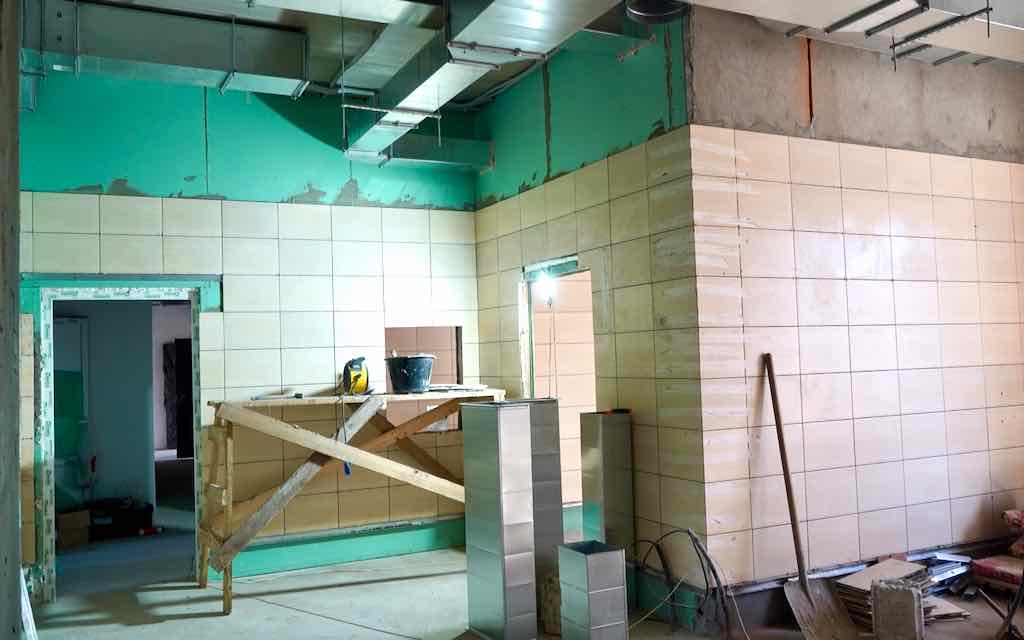 В Мглинской школе № 1 модернизируют столовую на 150 мест