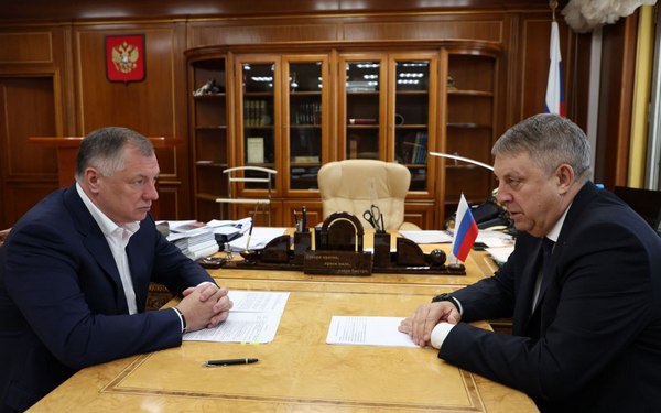 Александр Богомаз встретился с Вице-премьером Правительства РФ Маратом Хуснуллиным