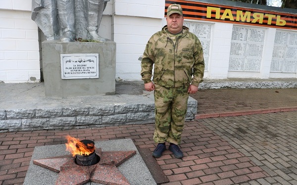 Виталий Гришеньков из Брянской области с первых дней участвуют в СВО