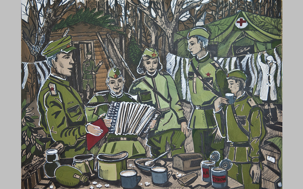 В Брянске открылась выставка детских работ «Мир и война»