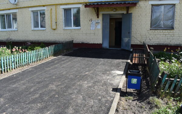 В Жирятинском районе по нацпроекту благоустроили дворовые территории