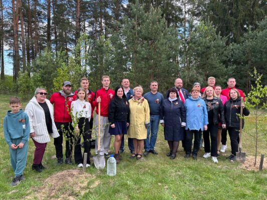 В Дятькове Брянской области высадили березовую «Аллею памяти»