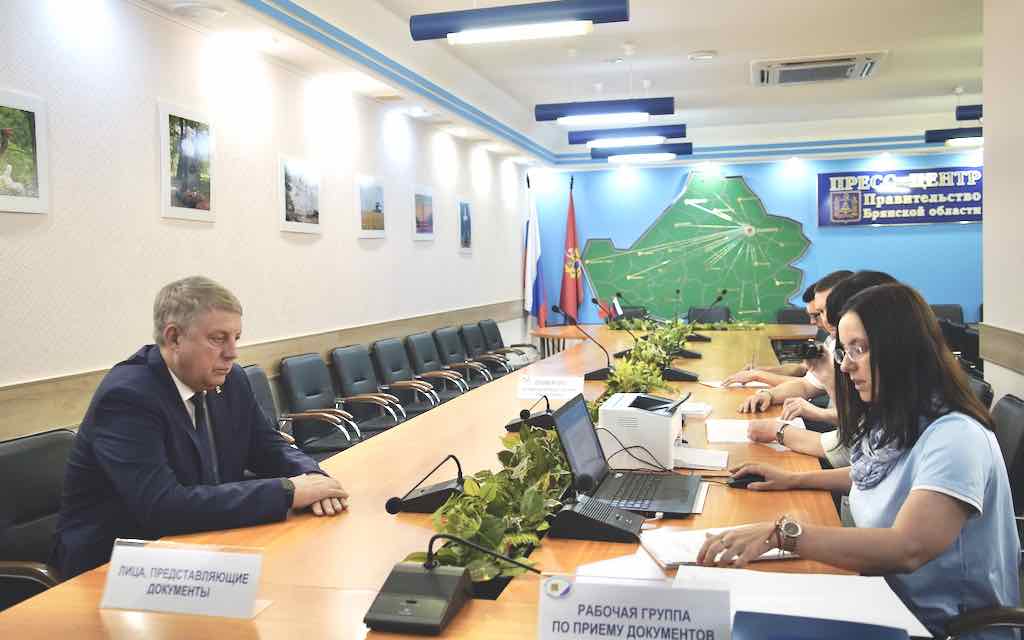 Александр Богомаз подал документы для участия в выборах губернатора Брянской области