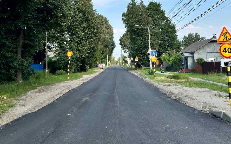 В Бежицком районе Брянска идёт ремонт улицы Маяковского 