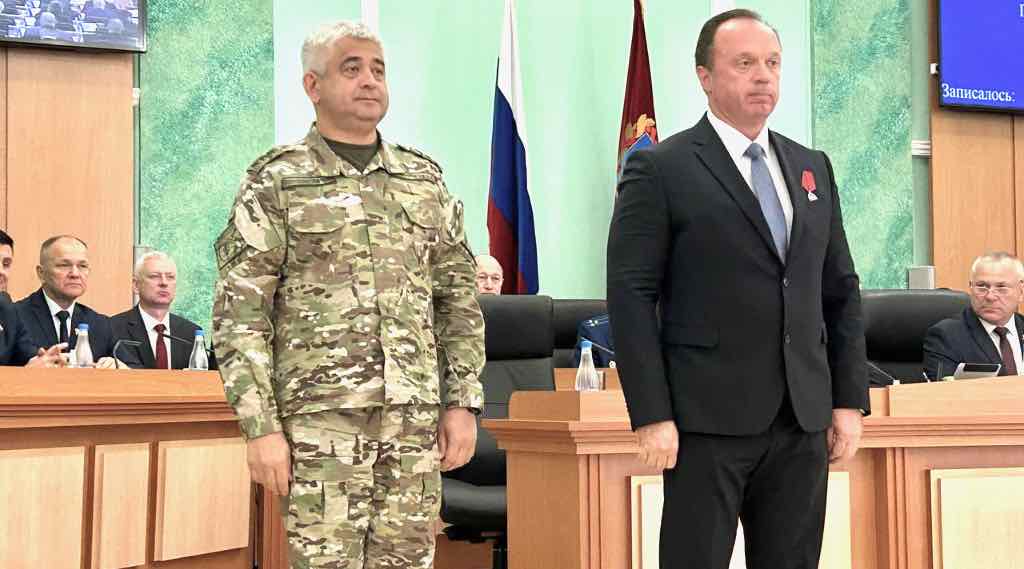 Первому командиру бригады «БАРС-Брянск» вручили госнаграду