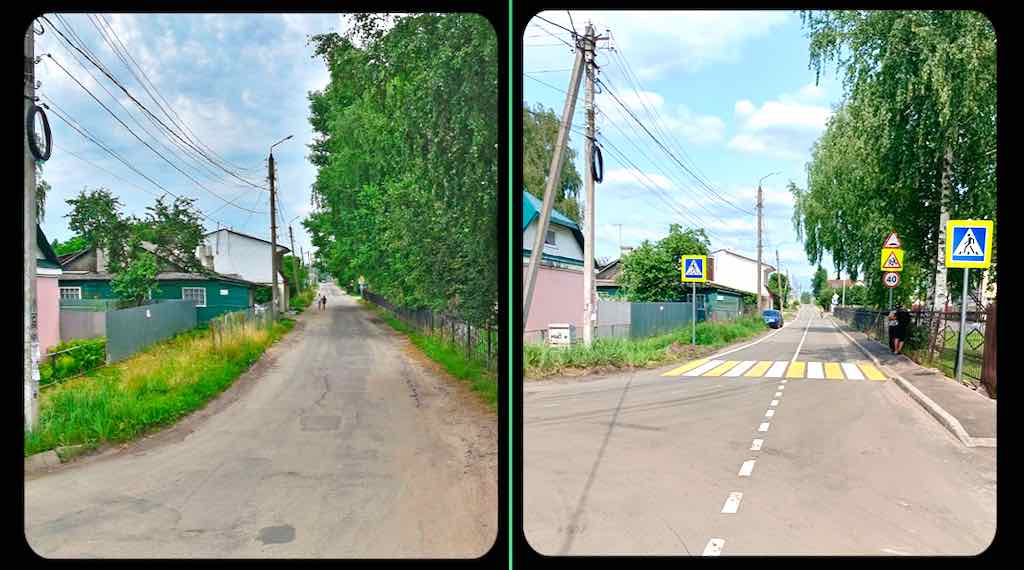 Улицу Суворова в Брянске преобразили по нацпроекту