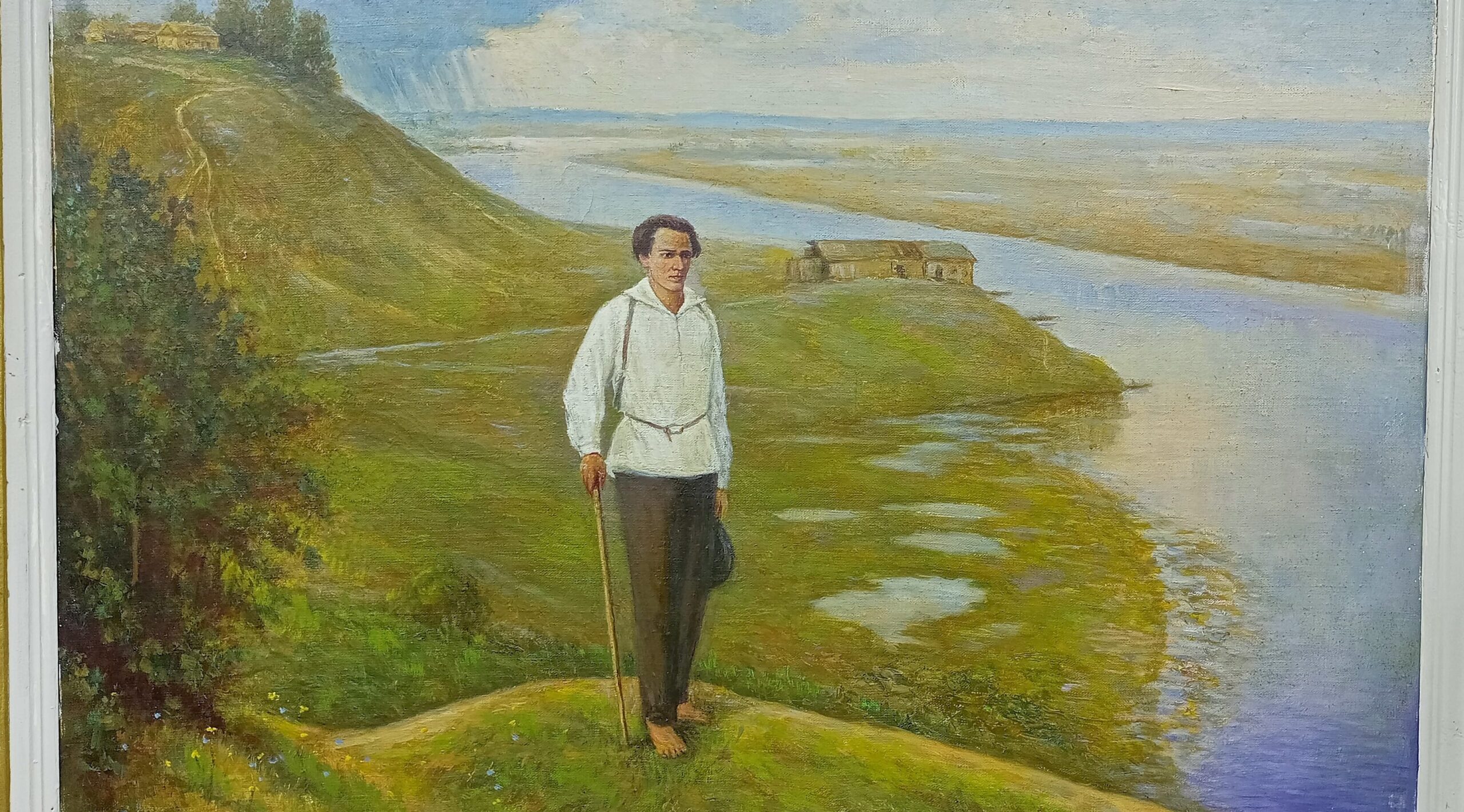 Трубчевская библиотека получила в дар картину