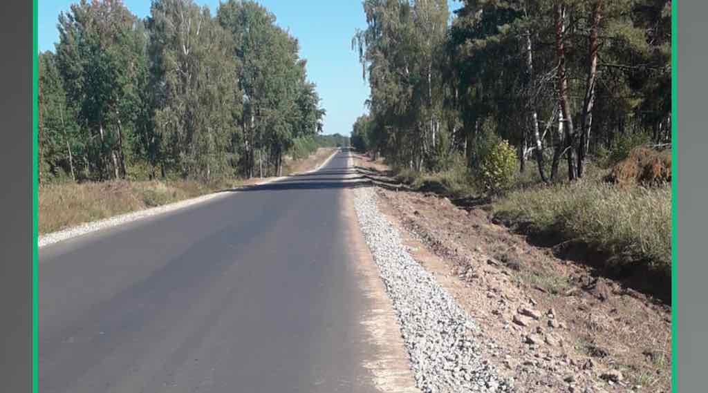 Завершается капитальный ремонт участка автодороги Комаричи-Севск