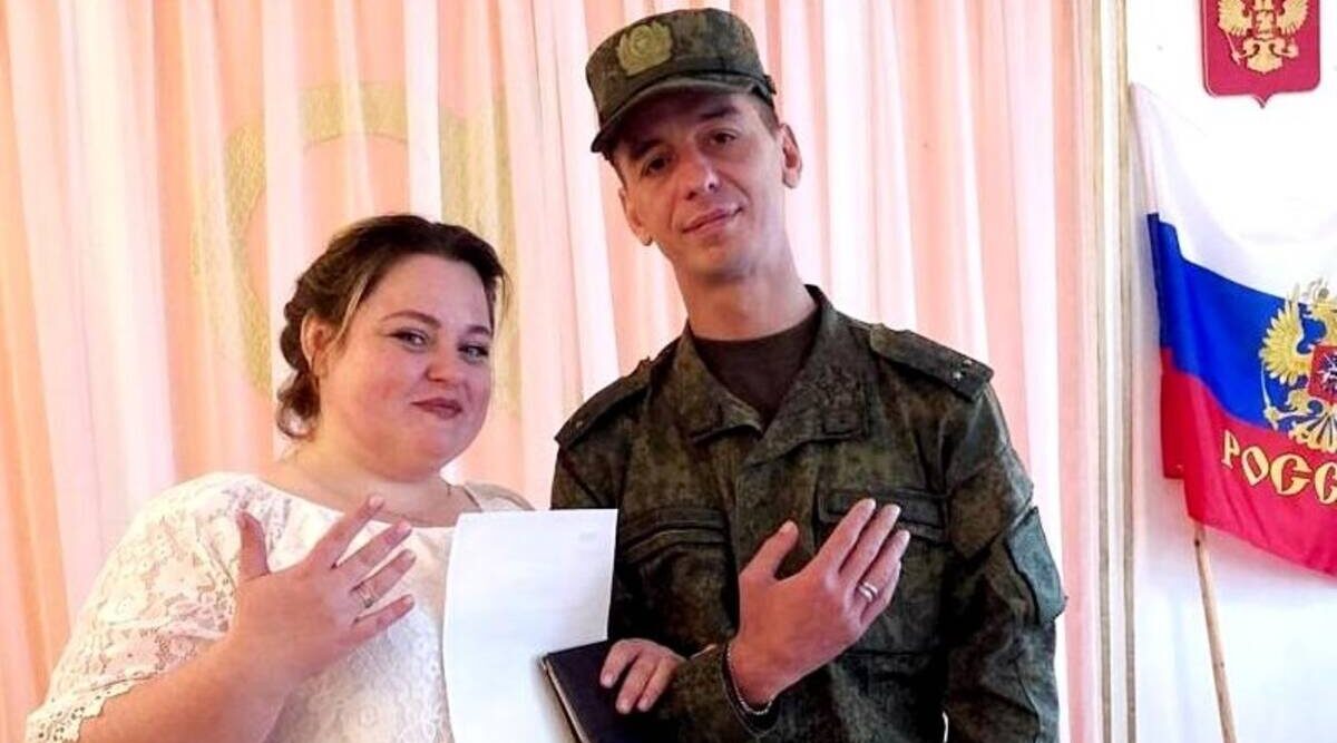 В Красной Горе вступили в брак участник СВО Александр и его избранница Анастасия