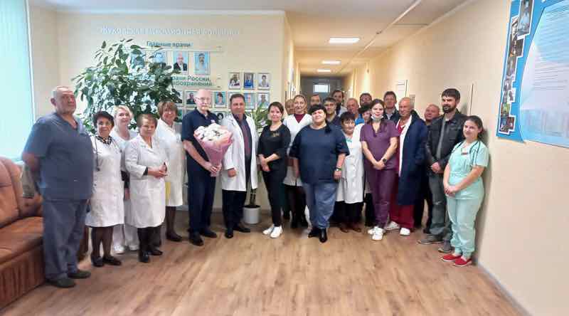 В Жуковской больнице Брянской области открыли стенд врачу Берзину