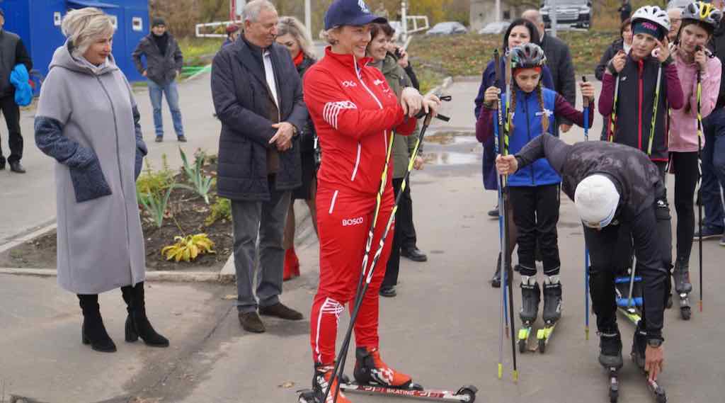 Ольга Зайцева провела мастер-класс для лыжероллеров в Стародубе