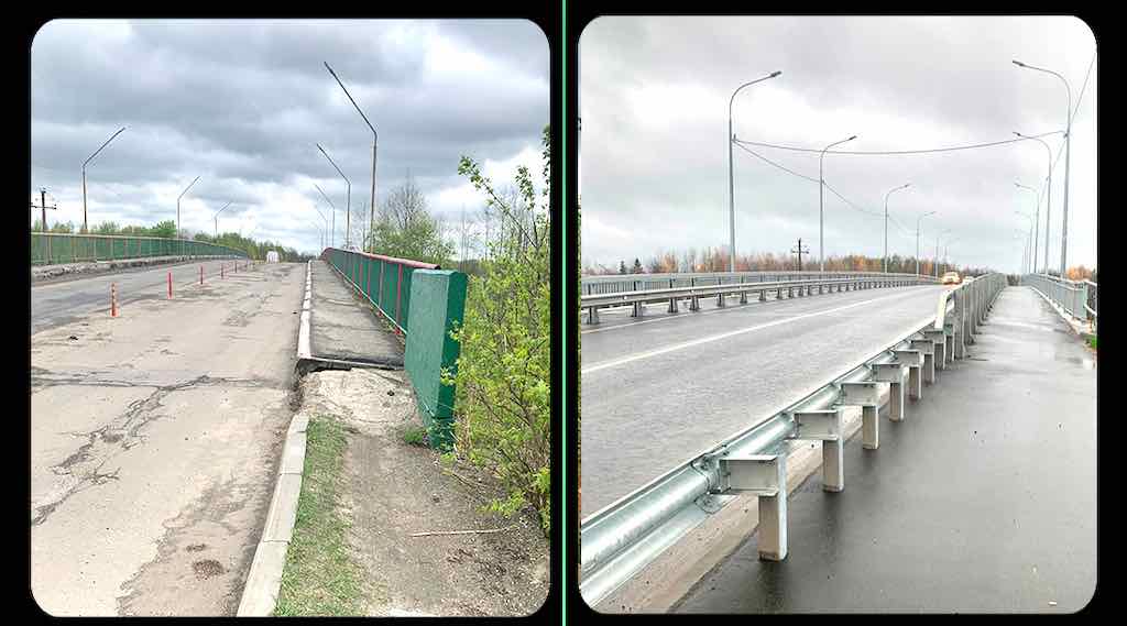 В Унече открыли модернизированный путепровод