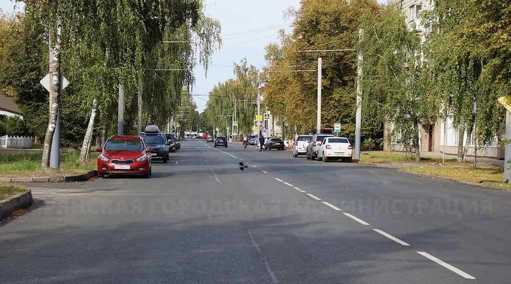 В Брянске завершили капремонт улицы XXII Съезда КПСС