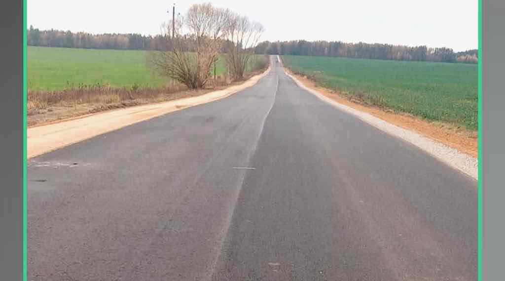 В Клинцовском районе завершают ремонт автодороги