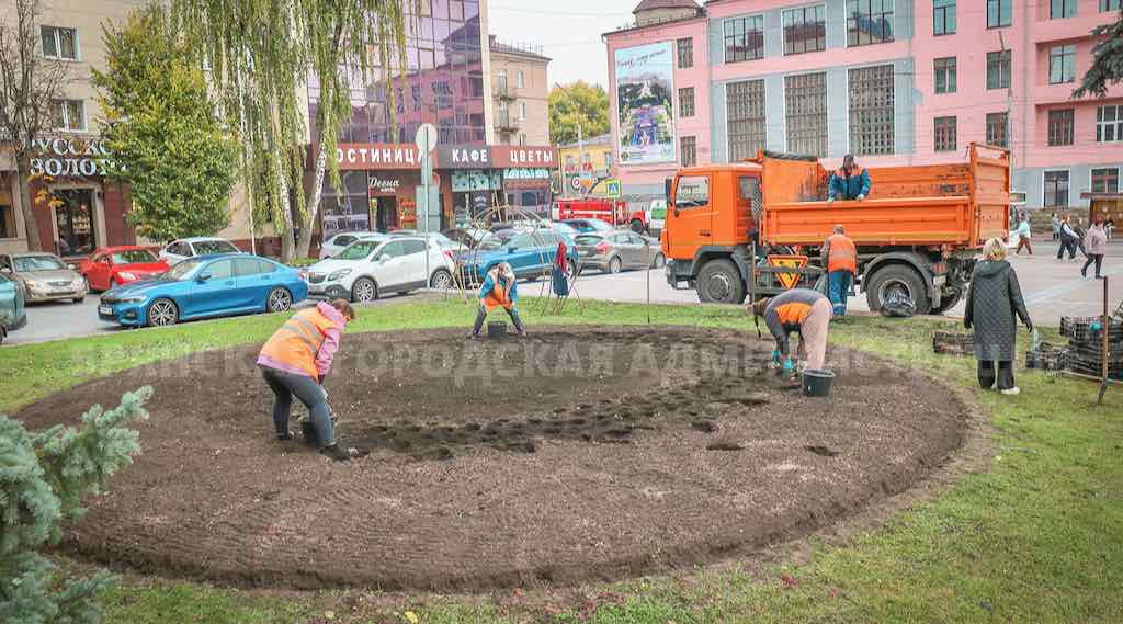В Брянске началась осенняя посадка тюльпанов