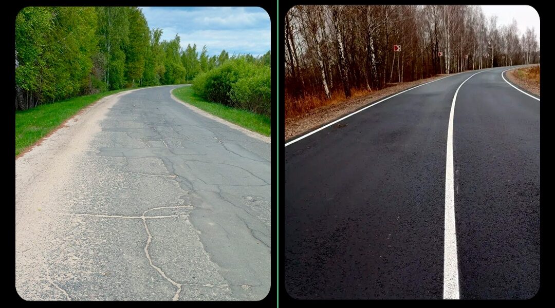 В Брянской области по нацпроекту отремонтировали участок автодороги Злынка — Кожановка