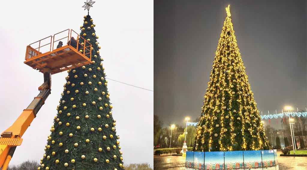 Брянск украшают к Новому году, главную елку привезут из Полпино