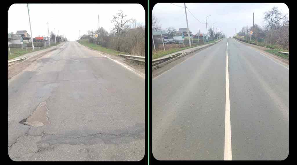 В Комаричском районе Брянской области отремонтировали участок дороги