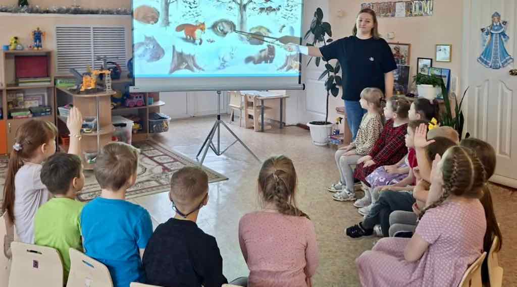 Животные зимой 